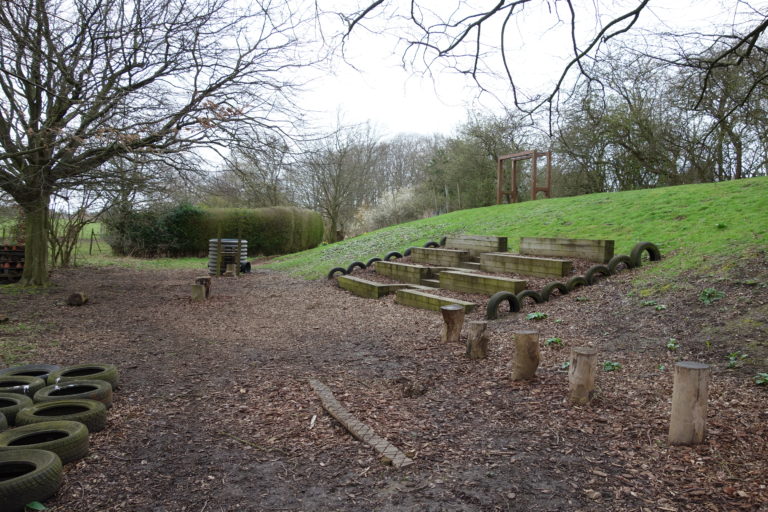 Play area before refurbishment