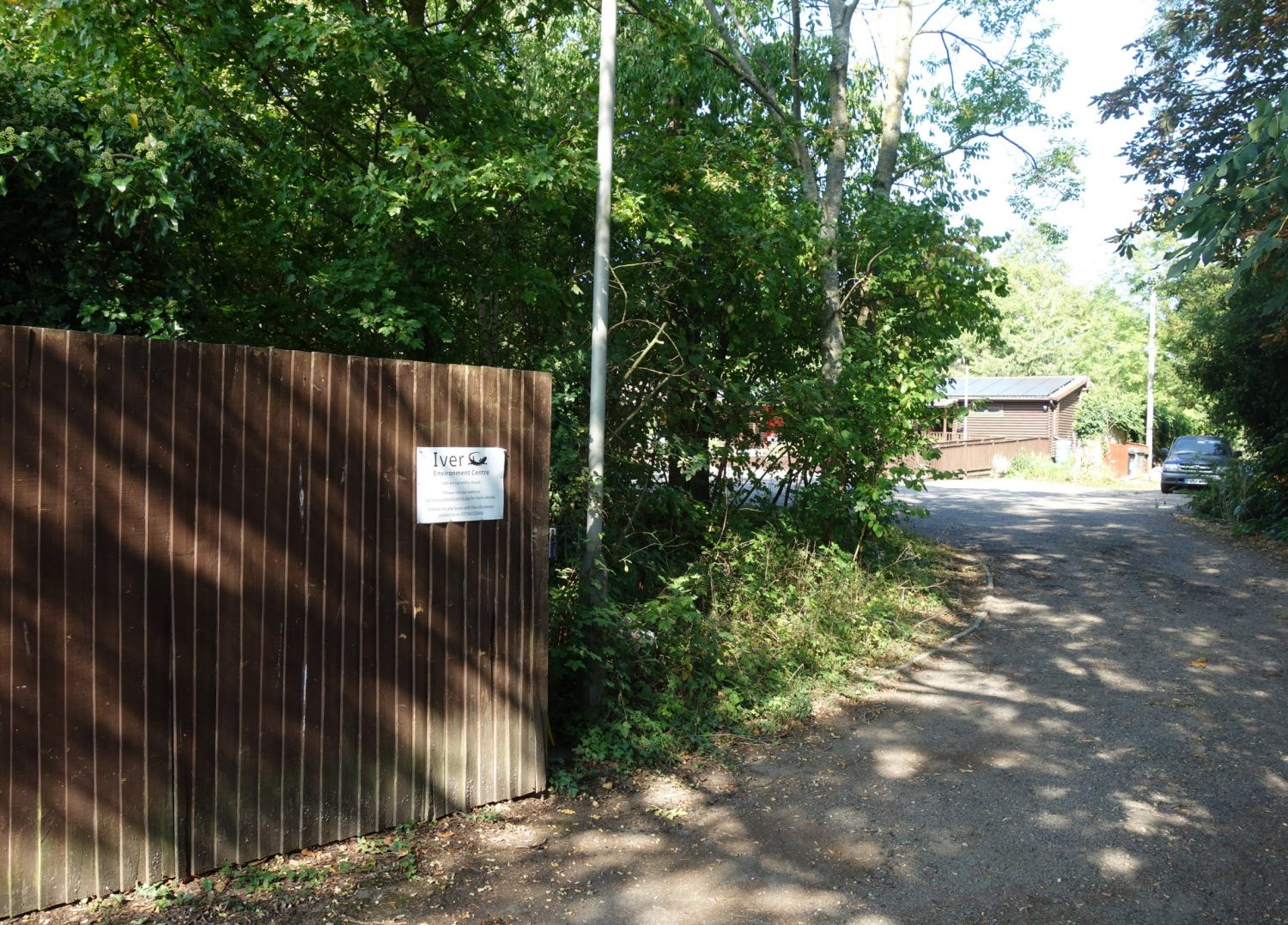 The driveway into the centre now.